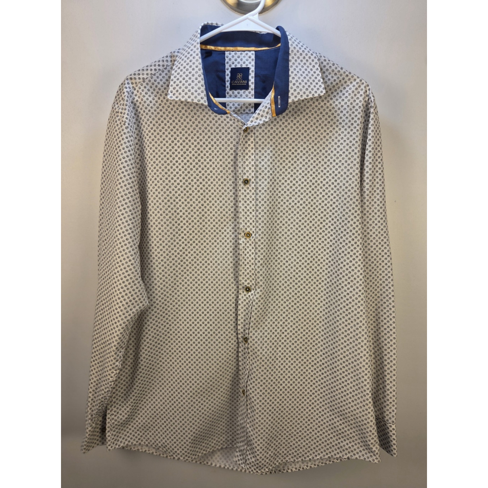 House of Cavani Men Shirt XL 17.5 White Pre-Owned